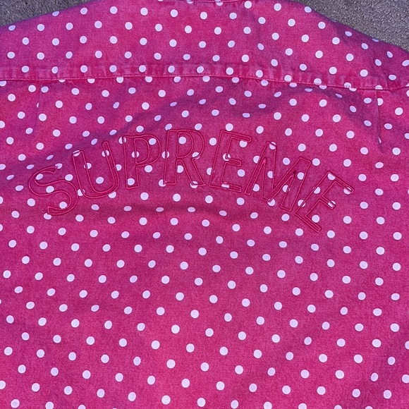 Supreme Polka Dot Denim Shirt - Picture 1 of 5